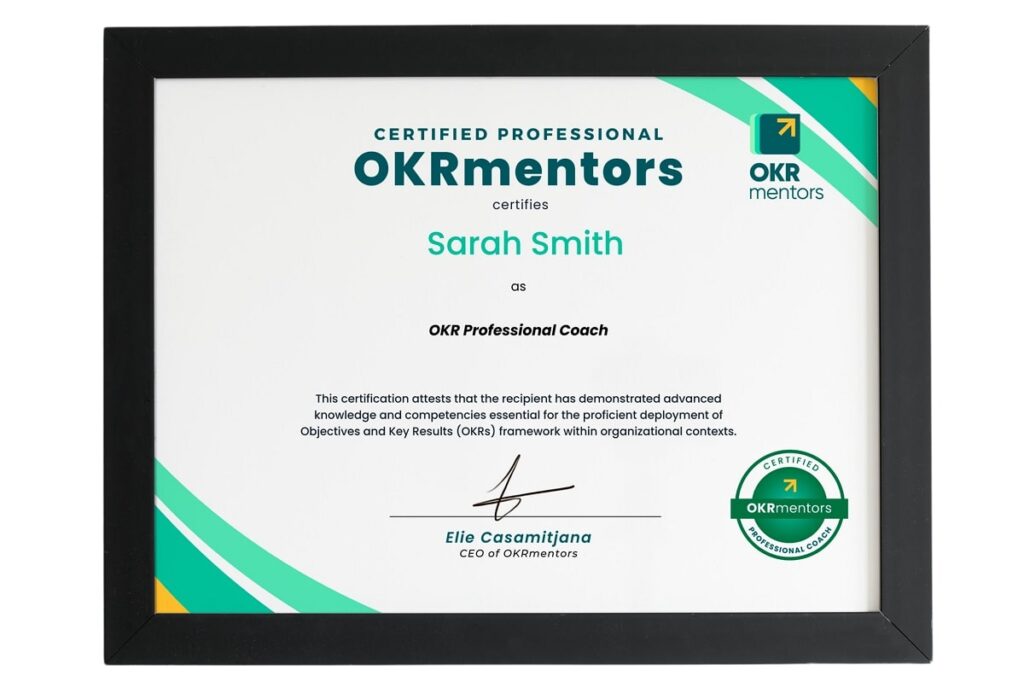 Elevate Team Performance with OKR Professional Coach Certification