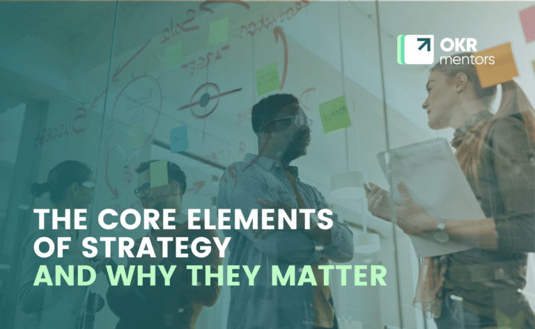 The core elements of strategy and why they matter card