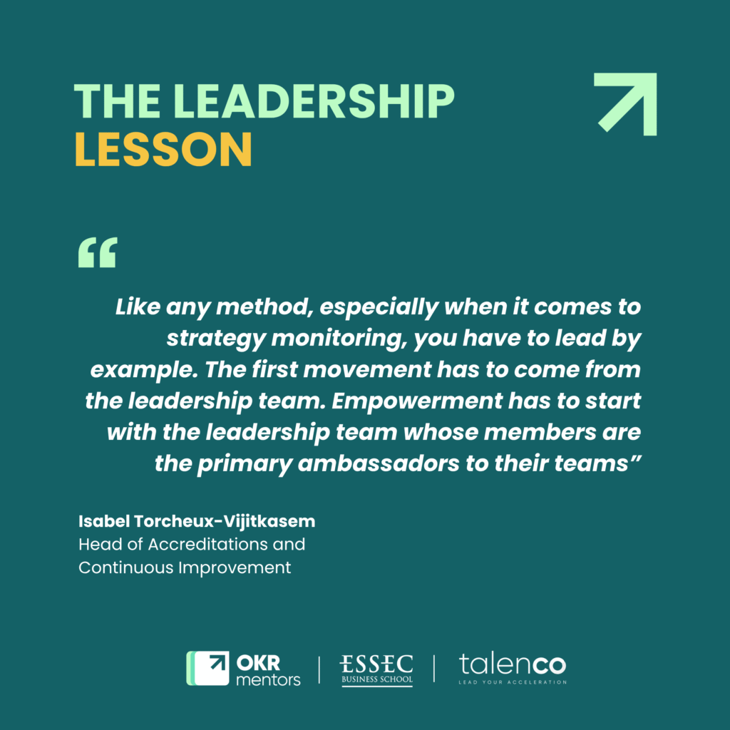 Isabel Torcheux-Vijitkasem on OKR leadership at ESSEC Business School: empowerment starts with the leadership team