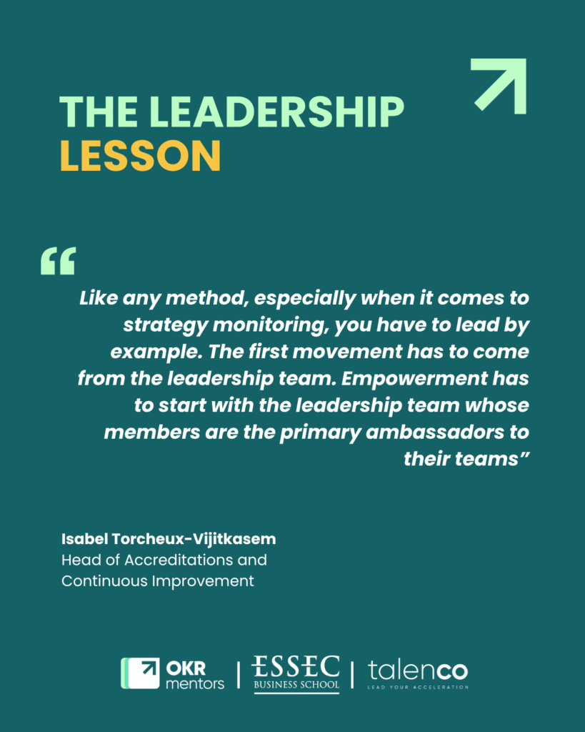 Isabel Torcheux-Vijitkasem on OKR leadership at ESSEC Business School: empowerment starts with the leadership team