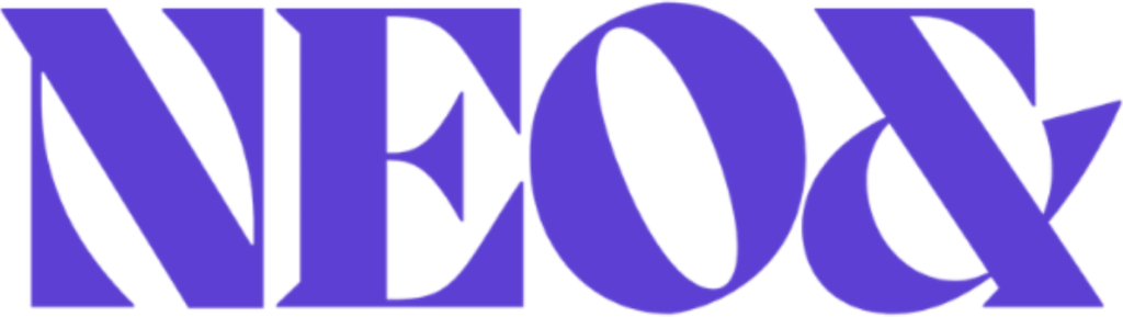 neo wordmark purple